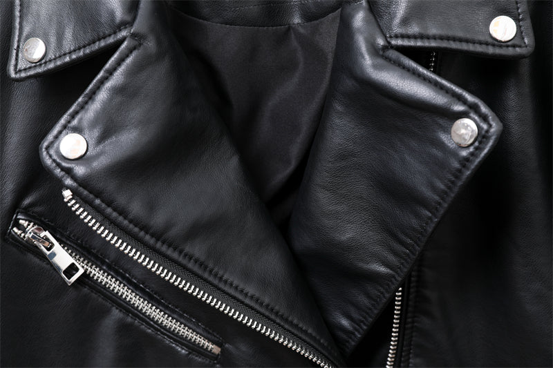 LOOSE LEATHER JACKET