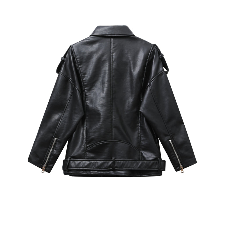 LOOSE LEATHER JACKET