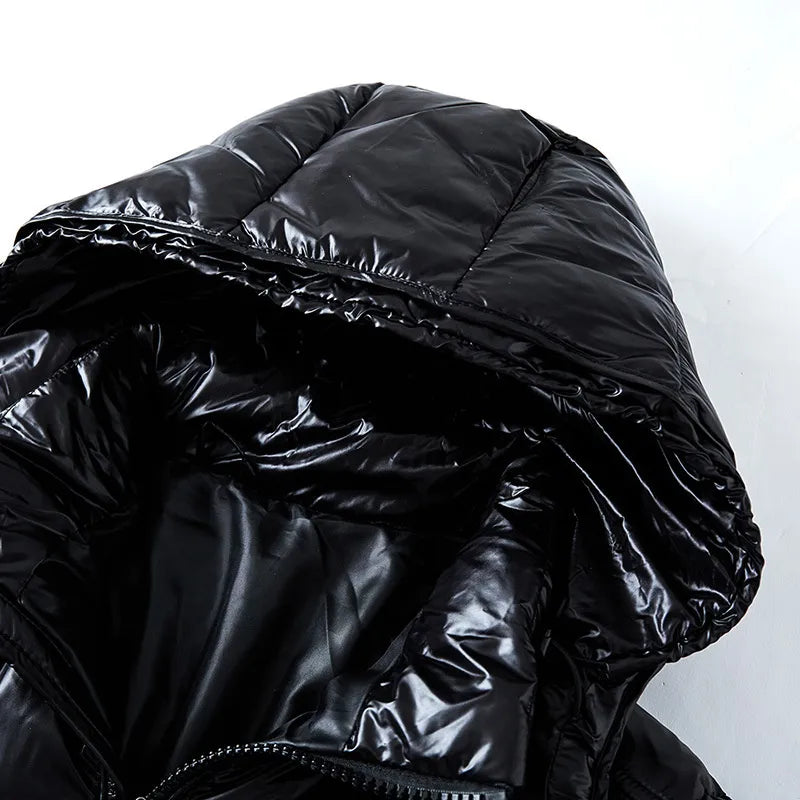 Shiny Puffer Slim Jacket