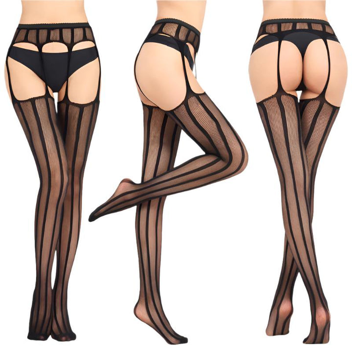 GOTTHI™ LACE GARTER TIGHTS