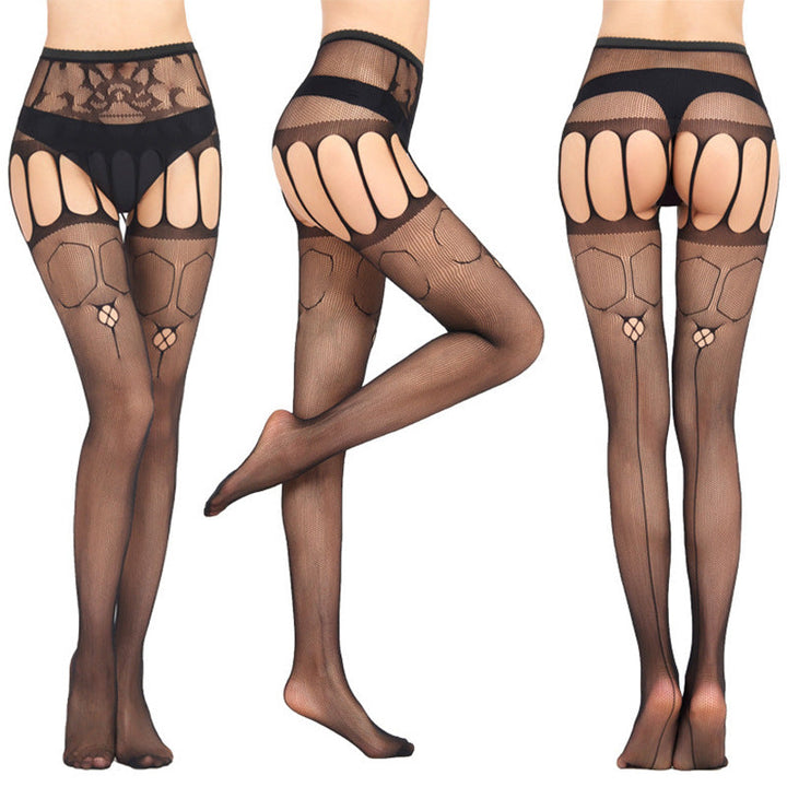 GOTTHI™ LACE GARTER TIGHTS